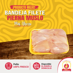 Bandeja filete de pierna muslo