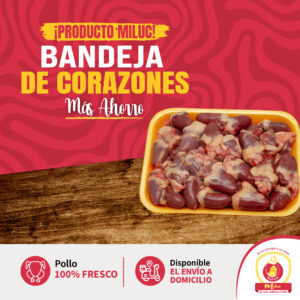 Bandeja de corazones