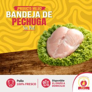 Bandeja de pechuga sin piel